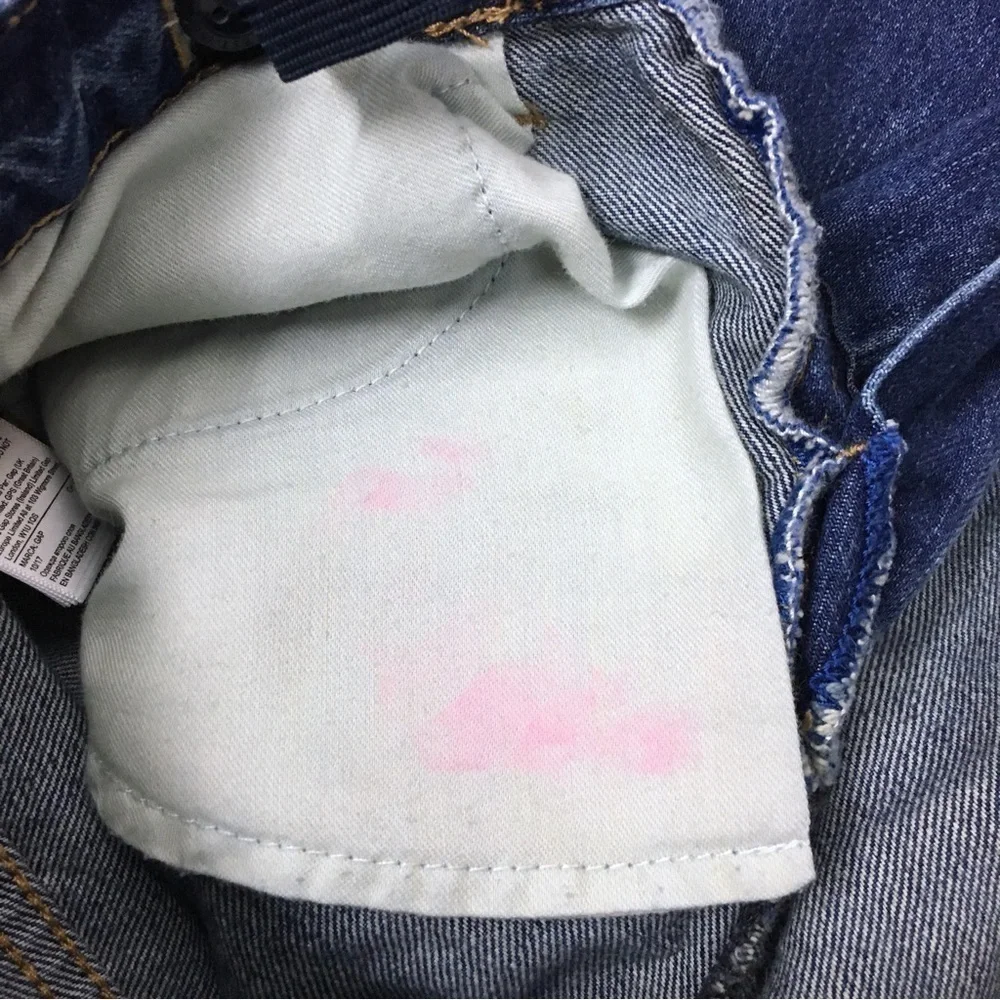 GAP Kids Jeans Original Straight Leg Distressed 100% Cotton Denim 14 Regular